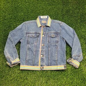 Vintage 90s Western Denim Jacket Womens Medium 21x24 Baggy